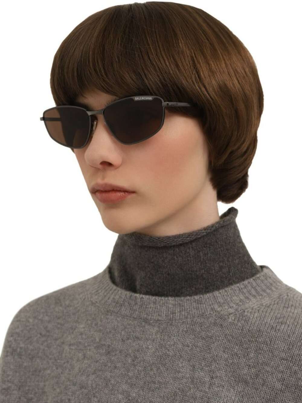 Balenciaga Women Sunglasses Ruthenium Brown BB0277S 002 NEW AUTHENTIC - Picture 12 of 12